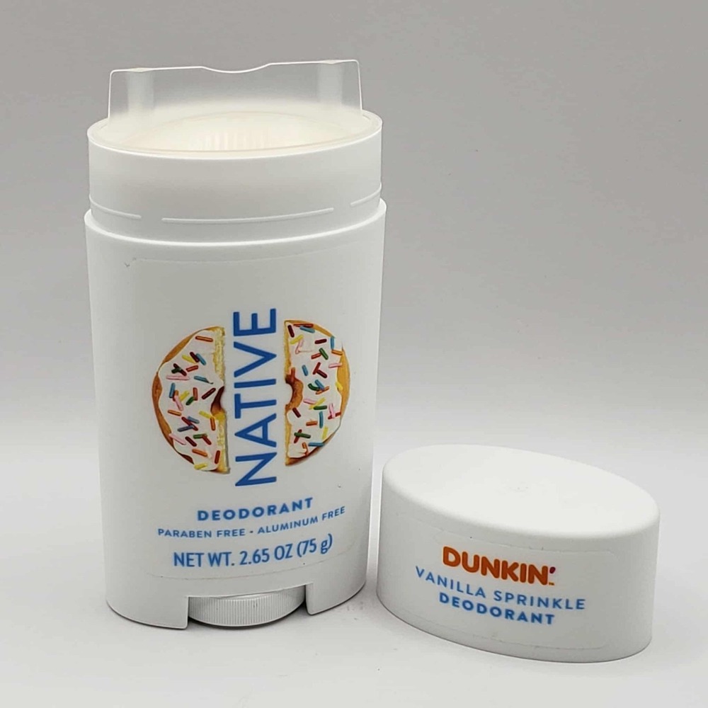 Native x Dunkin Vanilla Sprinkle Aluminum Paraben Free Deodorant 2.65oz - 2 Pack - Picture 2 of 8
